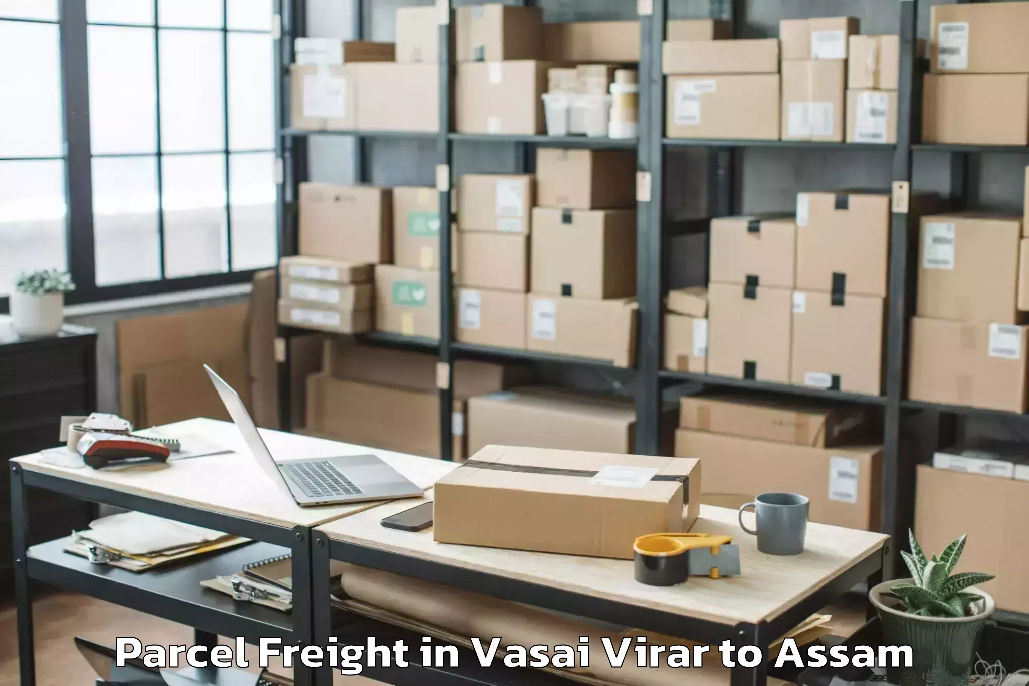 Top Vasai Virar to Moranhat Town Parcel Freight Available